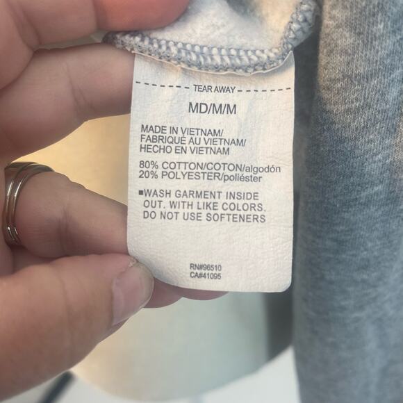 Under Armour Women's Wrap Neck Fleece Sweatshirt M Gray Pullover Logo Long Sl - Picture 6 of 8